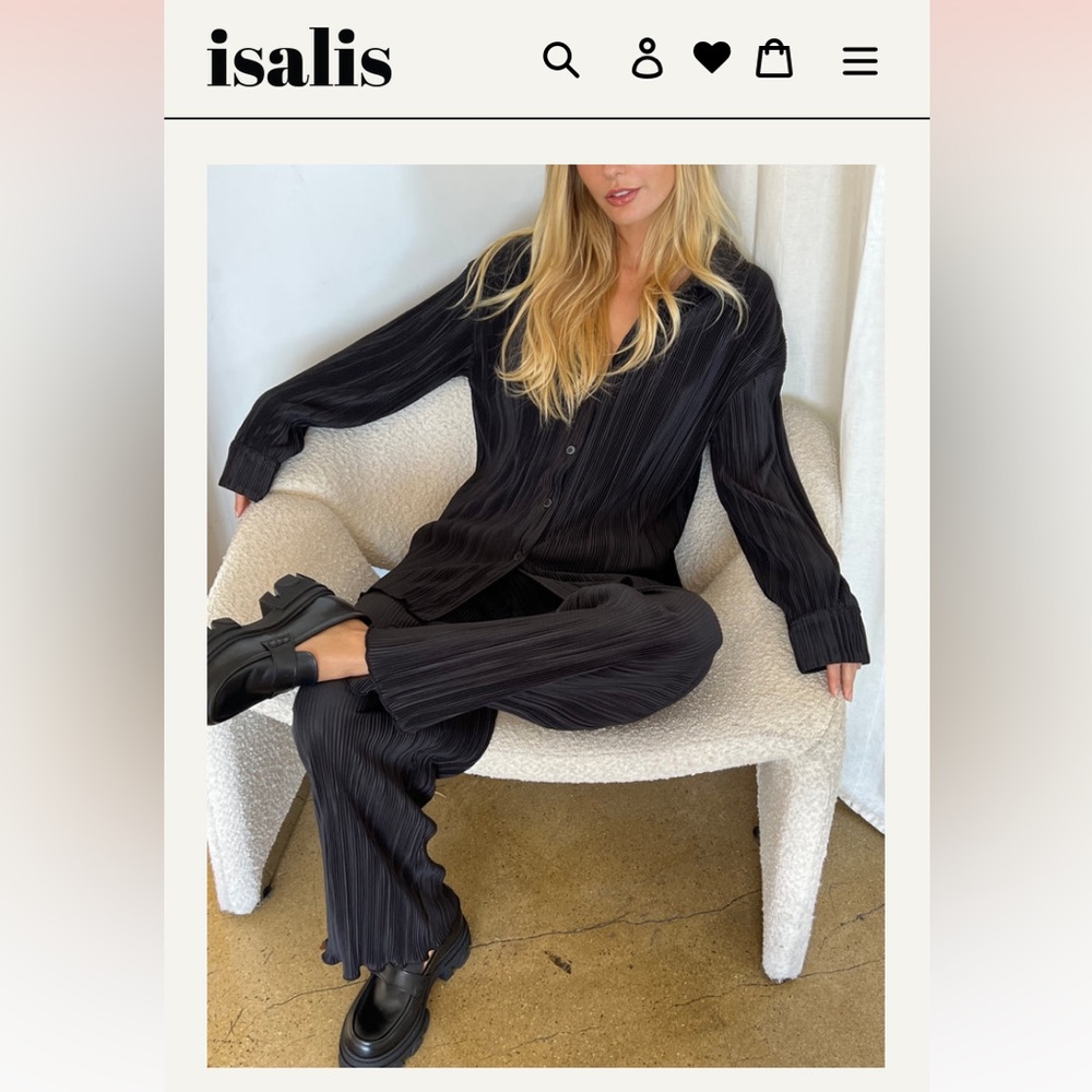 Isalis Syd Plisse set